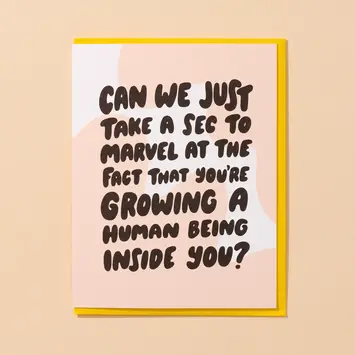 and Here We Are - AHW AHWGCBA0008 - Marvel Growing a Human Pregnancy Baby Card