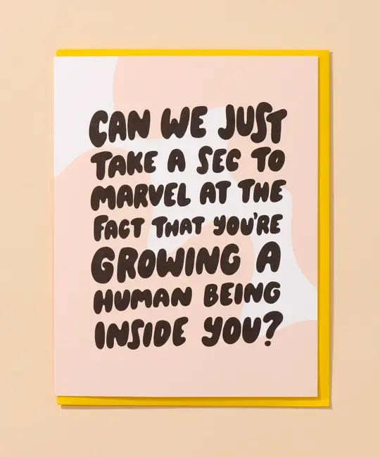 and Here We Are - AHW AHWGCBA0008 - Marvel Growing a Human Pregnancy Baby Card