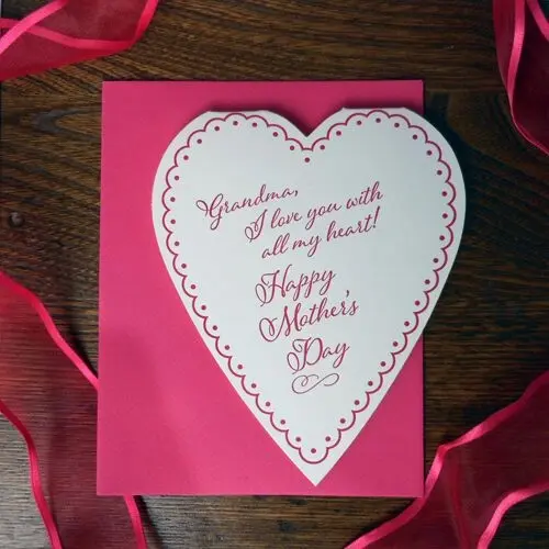 A. Favorite - AF AFGCMD0001 - Grandma Heart Mother's Day Card