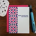 A. Favorite - AF AFGCMD0010 - Granny Square Grandma Mother's Day Card