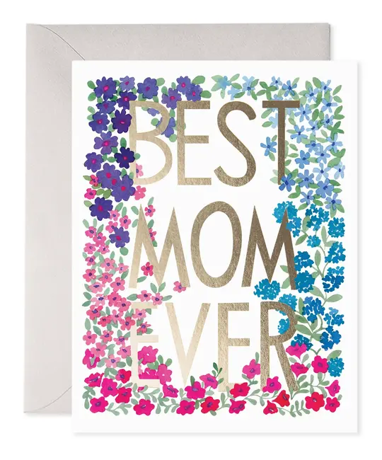 E. Frances Paper Studio - EF EFGCMD0034 - Flower Frame Best Mom Ever Mother's Day Card