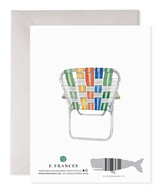 E. Frances Paper Studio - EF EFGCFD0017 - Lawn Chair Real Classic Father's Day Card