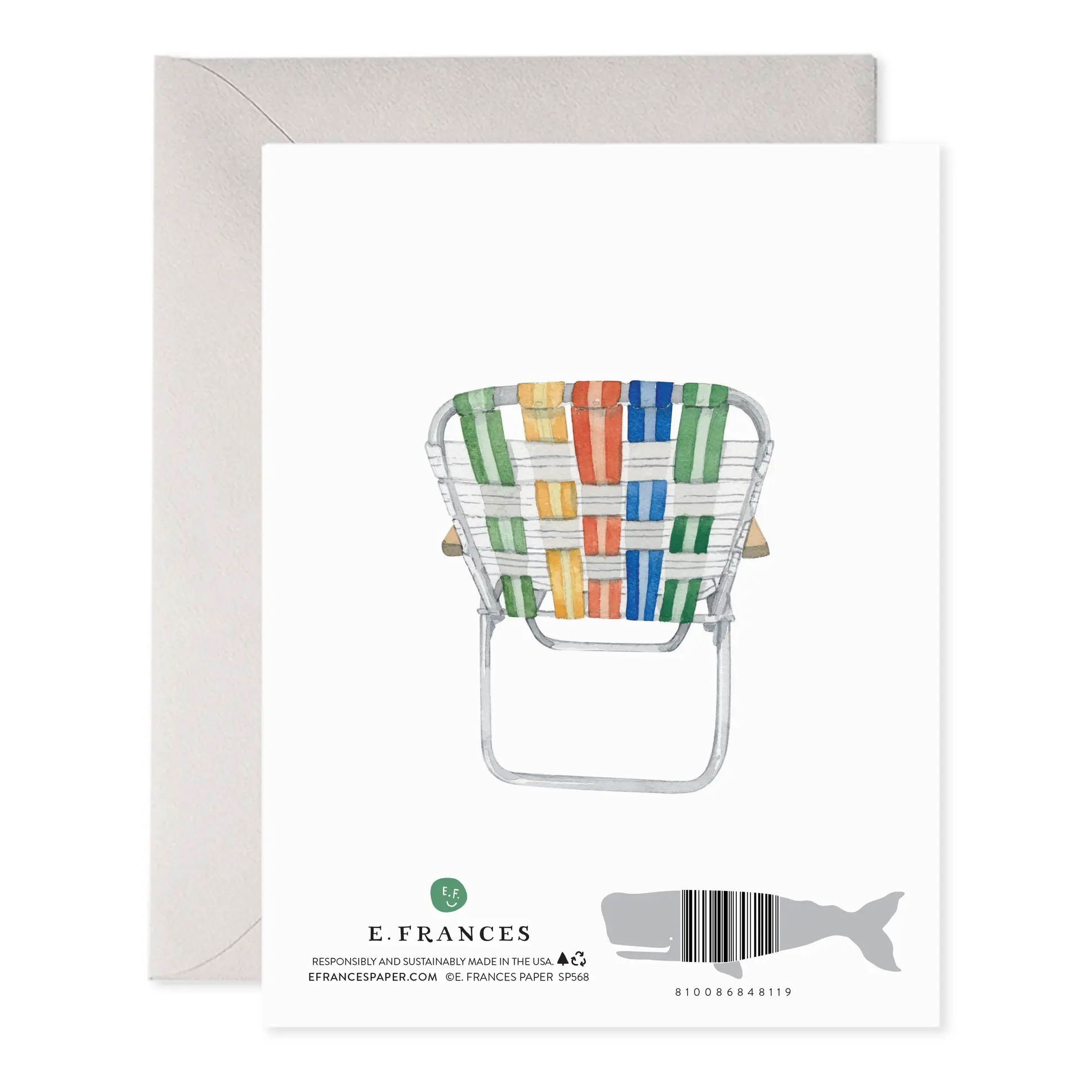 E. Frances Paper Studio - EF EFGCFD0017 - Lawn Chair Real Classic Father's Day Card