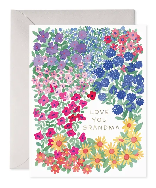 E. Frances Paper Studio - EF EFGCMD0035 - Love You Grandma Flower Frame Mother's Day Card