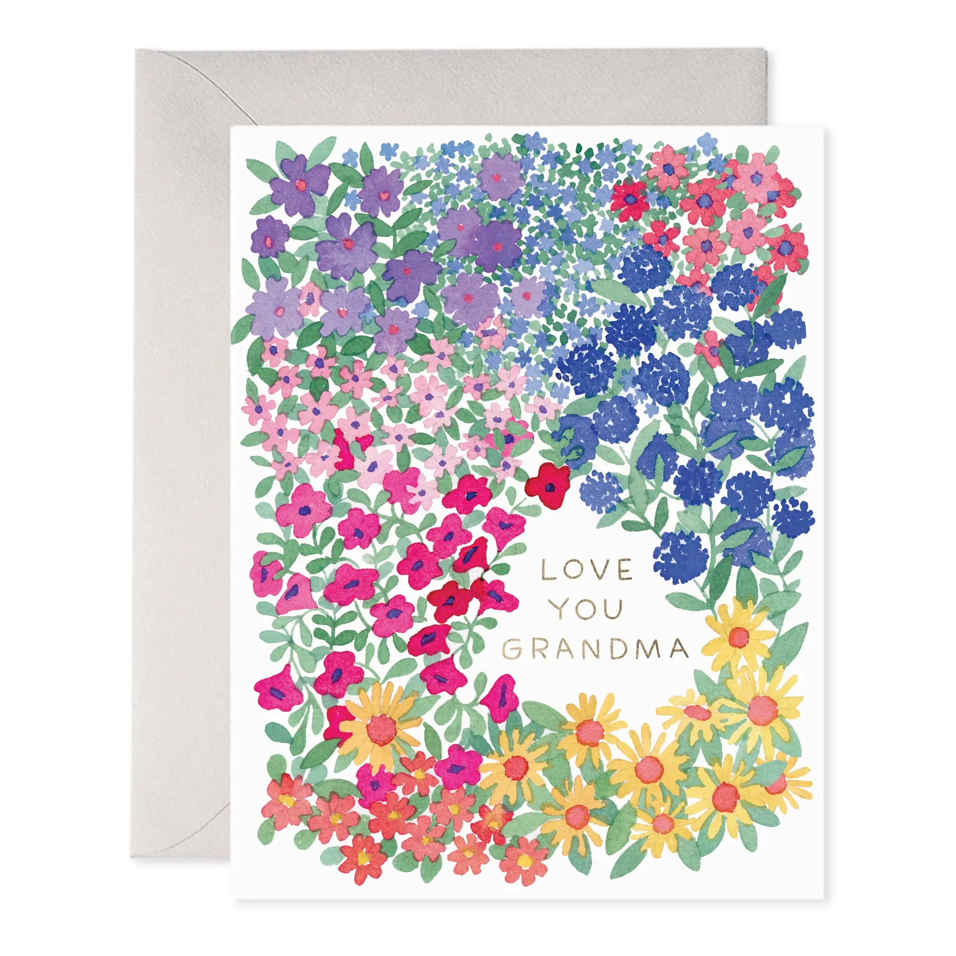 E. Frances Paper Studio - EF EFGCMD0035 - Love You Grandma Flower Frame Mother's Day Card