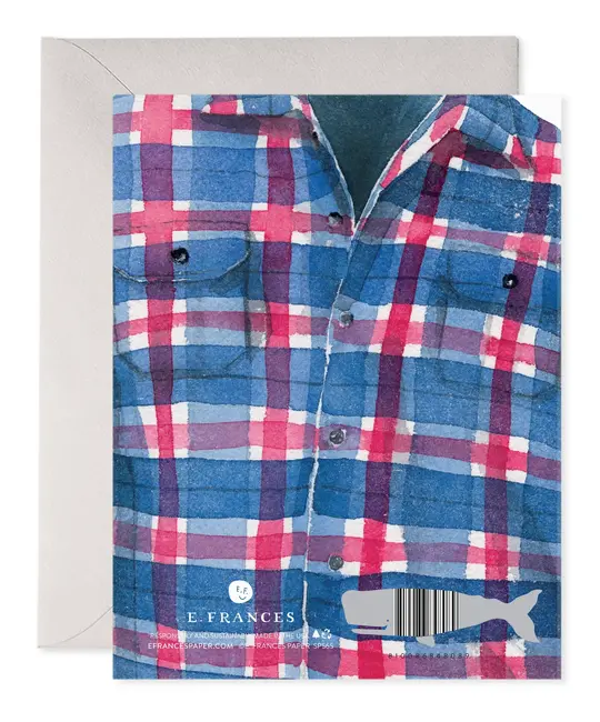 E. Frances Paper Studio - EF EFGCFD0018 - Actual Cool Dad Plaid Father's Day Card