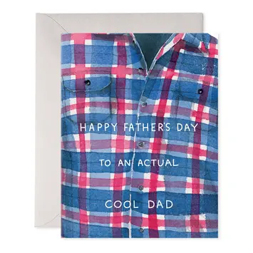 E. Frances Paper Studio - EF EFGCFD0018 - Actual Cool Dad Plaid Father's Day Card