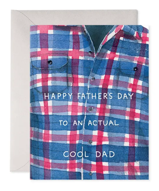 E. Frances Paper Studio - EF EFGCFD0018 - Actual Cool Dad Plaid Father's Day Card