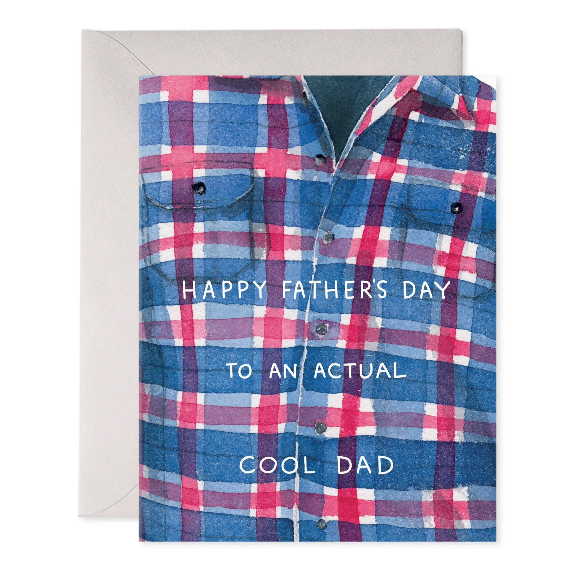 E. Frances Paper Studio - EF EFGCFD0018 - Actual Cool Dad Plaid Father's Day Card