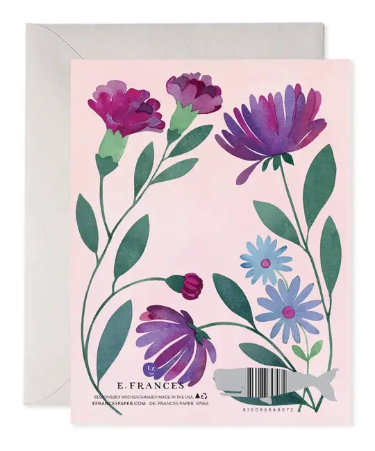 E. Frances Paper Studio - EF EFGCMD0036 - Purple Floral Mother's Day Card