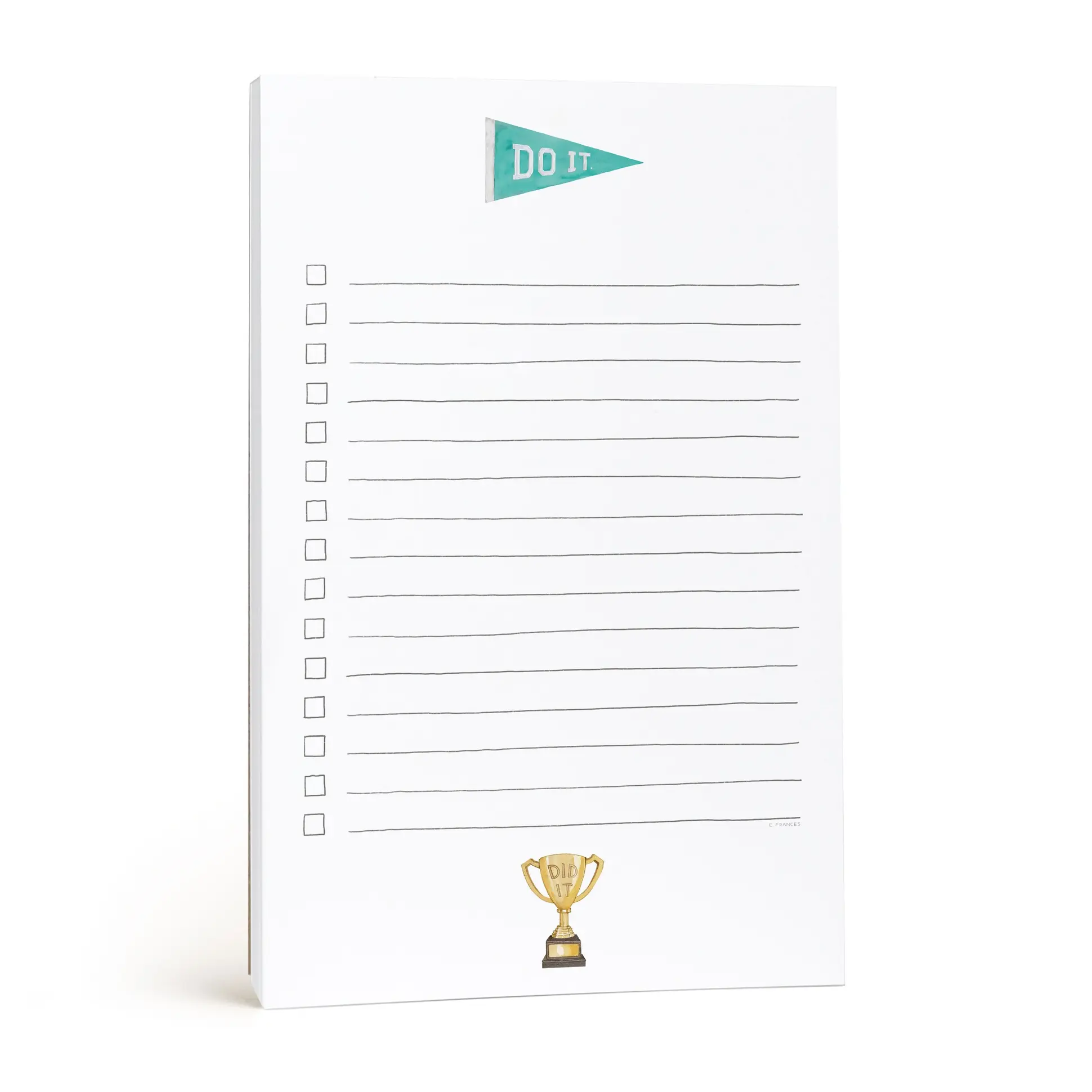 E. Frances Paper Studio - EF EF NP - Do It Penent and Trophy Check List Notepad