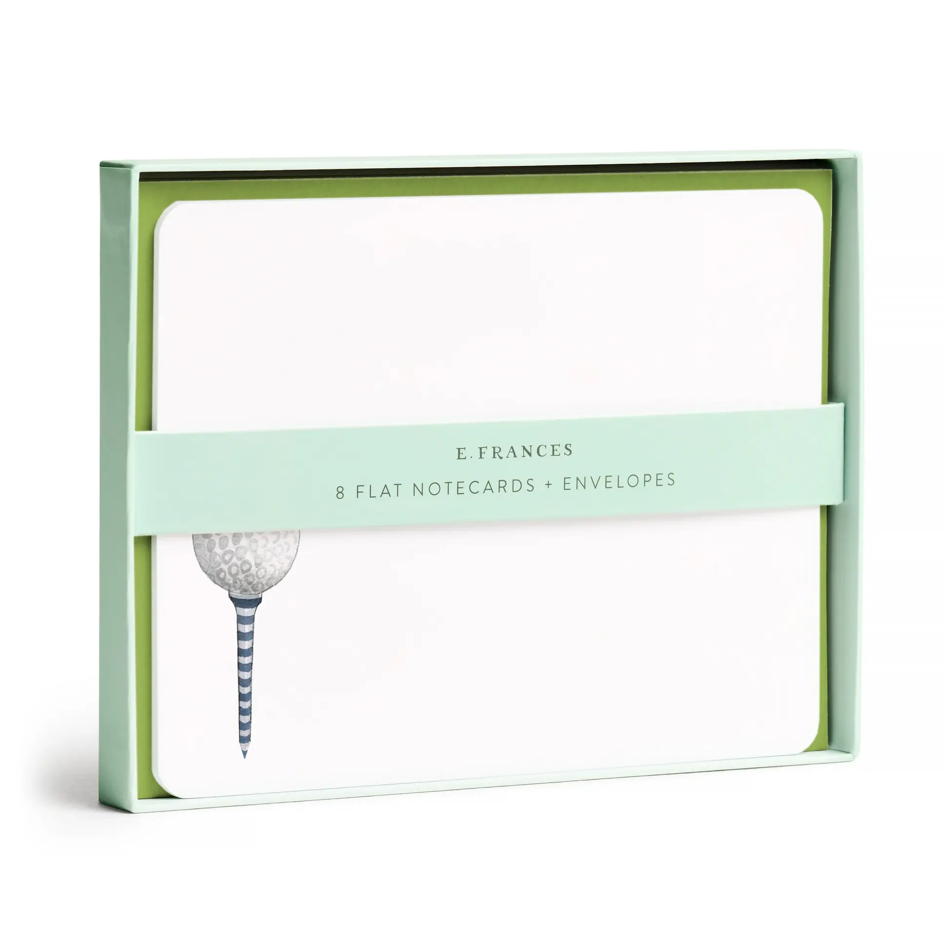 E. Frances Paper Studio - EF EF NSBL - Golf Tee Flat Notes Boxed, Set of 8