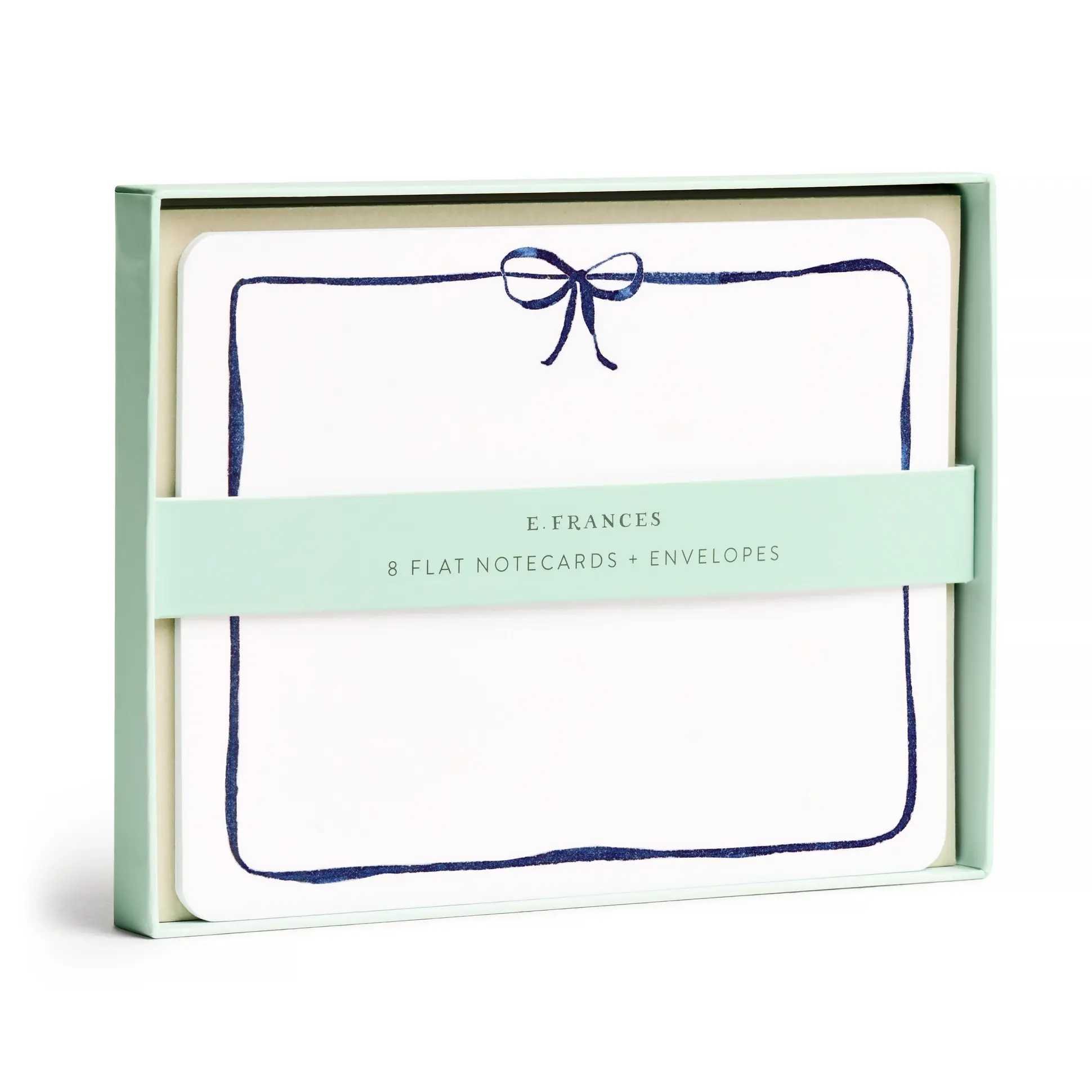 E. Frances Paper Studio - EF EF NSBL - Thin Navy Bow Flat Notes Boxed, Set of 8