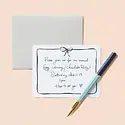 E. Frances Paper Studio - EF EF NSBL - Thin Navy Bow Flat Notes Boxed, Set of 8