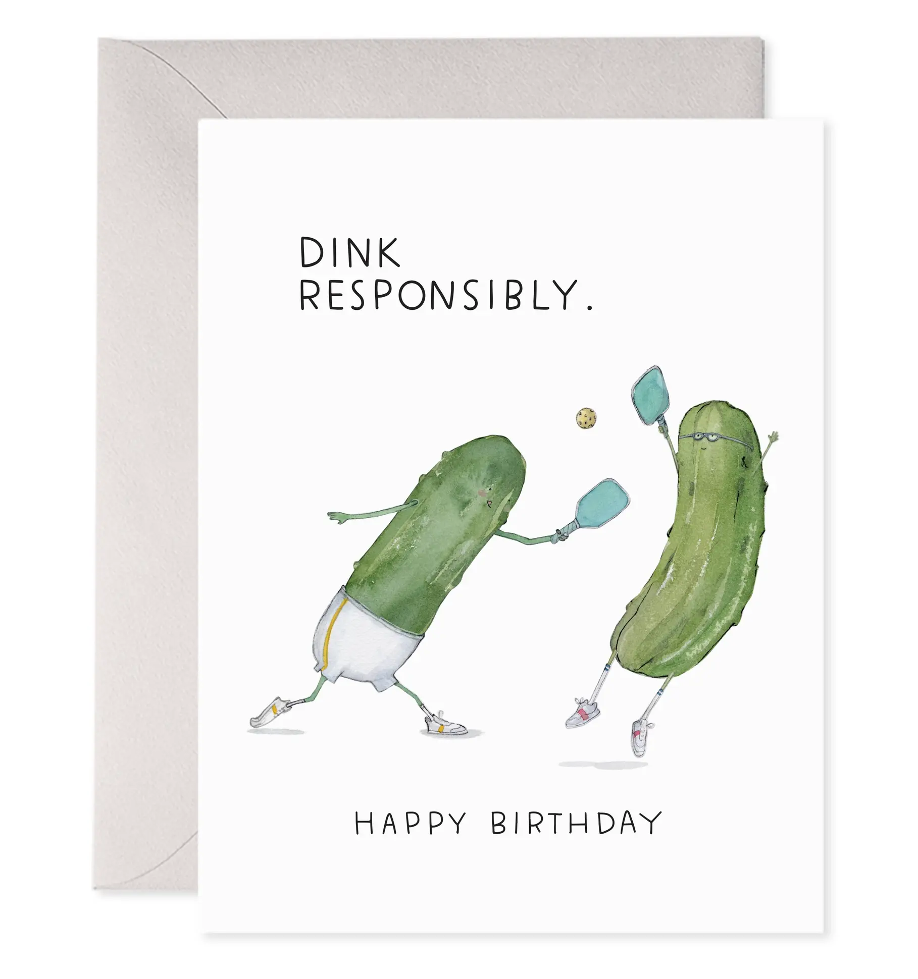 E. Frances Paper Studio - EF EFGCBI - Pickleball Birthday Card