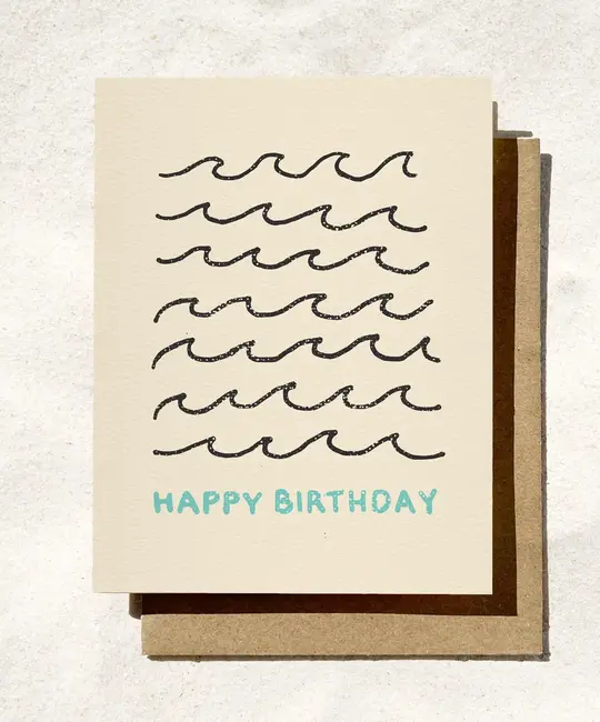 Daydream Prints - DP DPGCBI0020 - Waves Birthday Card