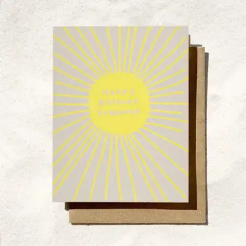 Daydream Prints - DP DPGCBI0019 - Sun Happy Birthday Sunshine Card