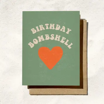 Daydream Prints - DP DPGCBI0016 - Bombshell Heart Birthday Card