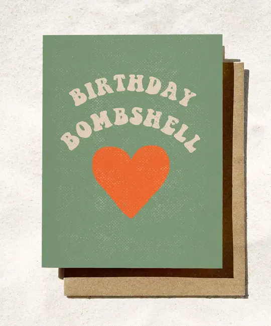 Daydream Prints - DP DPGCBI0016 - Bombshell Heart Birthday Card