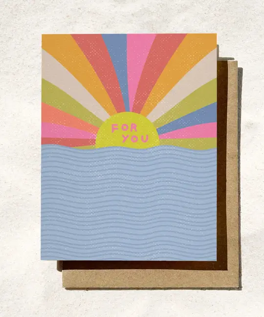 Daydream Prints - DP DPGCMI0007 - For You Ocean Sunset Sunrise Card