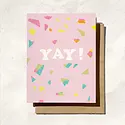 Daydream Prints - DP DPGCCO0004 - Yay Pink Confetti Congratulations Card