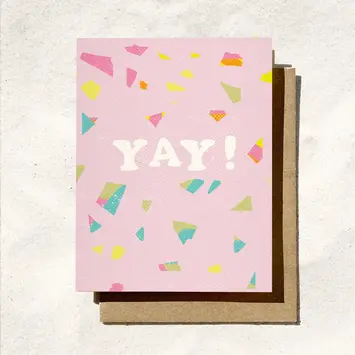Daydream Prints - DP DPGCCO0004 - Yay Pink Confetti Congratulations Card