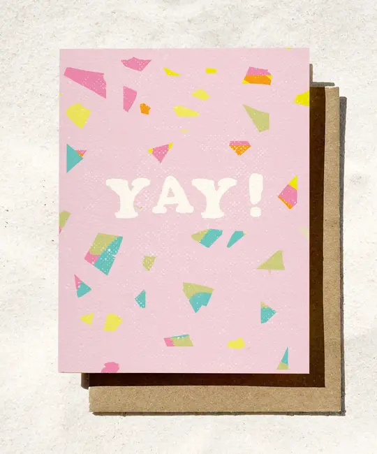 Daydream Prints - DP DPGCCO0004 - Yay Pink Confetti Congratulations Card
