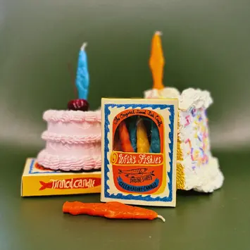 Tinned Candle - TIC TIC PS - Wishy Fishies Celebratory Sardine Birthday Candles