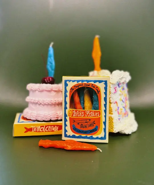 Tinned Candle - TIC TIC PS - Wishy Fishies Celebratory Sardine Birthday Candles