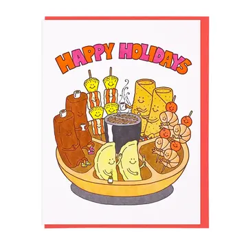 Lucky Horse Press - LHP LHPGCHO0014 - Pu Pu Platter Holiday Card