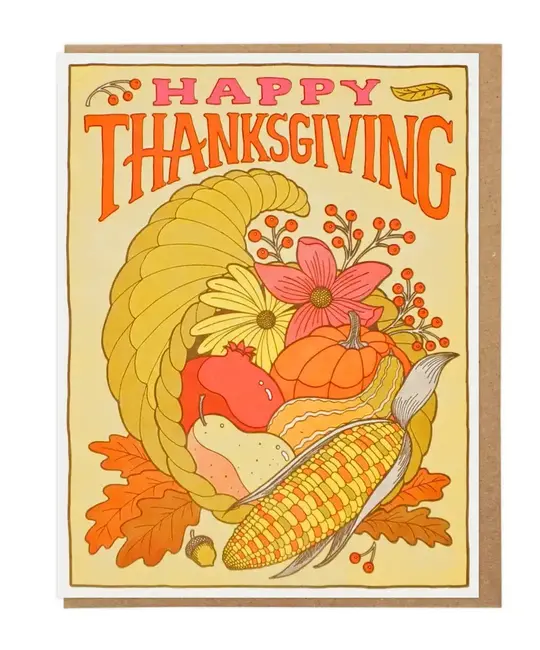 Lucky Horse Press - LHP LHPGCTH0001 - Cornucopia Thanksgiving Card