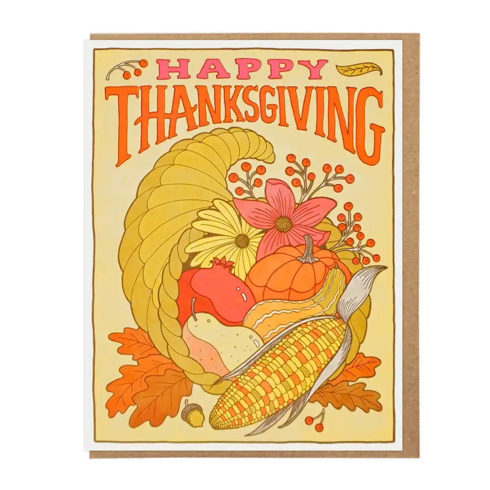 Lucky Horse Press - LHP LHPGCTH0001 - Cornucopia Thanksgiving Card