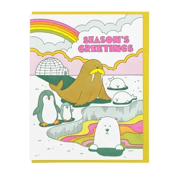 Lucky Horse Press - LHP LHPGCHO0008 - Arctic Animals Season's Greetings Card