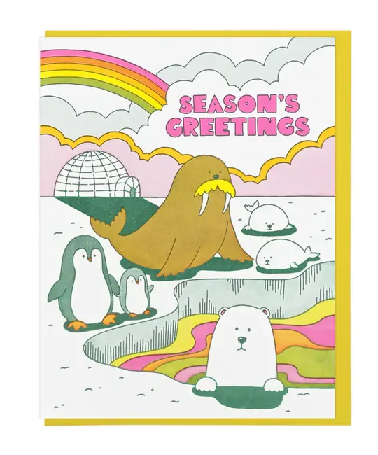 Lucky Horse Press - LHP LHPGCHO0008 - Arctic Animals Season's Greetings Card