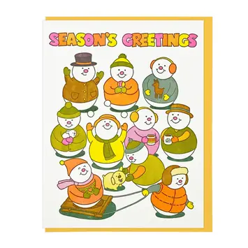 Lucky Horse Press - LHP LHPGCHO0016 - Snow Friends Season's Greetings Card