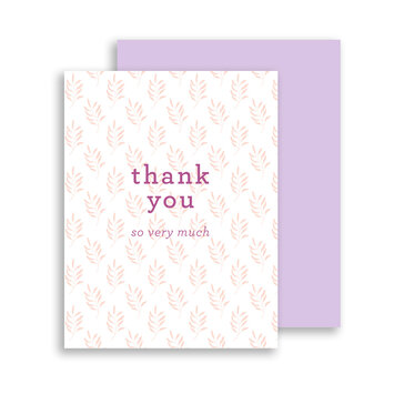 Gus and Ruby Letterpress - GR Gus & Ruby - Thank You So Very Much
