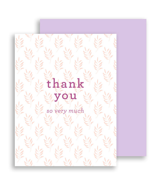 Gus and Ruby Letterpress - GR Gus & Ruby - Thank You So Very Much