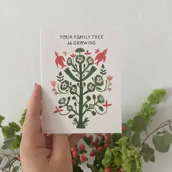 The Esme Shop - TES TESGCBA0001 - Your Family Tree Is Growing Baby Card
