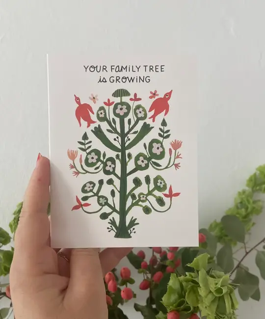 The Esme Shop - TES TESGCBA0001 - Your Family Tree Is Growing Baby Card