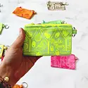 Calhoun & Co. - CAL CAL BA - Martini Money Pouch Zipper Card Holder with Keyring