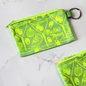 Calhoun & Co. - CAL CAL BA - Martini Money Pouch Zipper Card Holder with Keyring