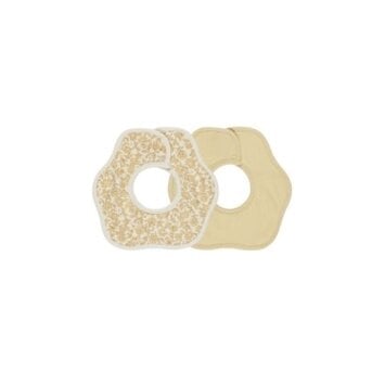 Quincy Mae - QM QM BKAC - Flower Bib, 2 Pack || Dahlia, Yellow