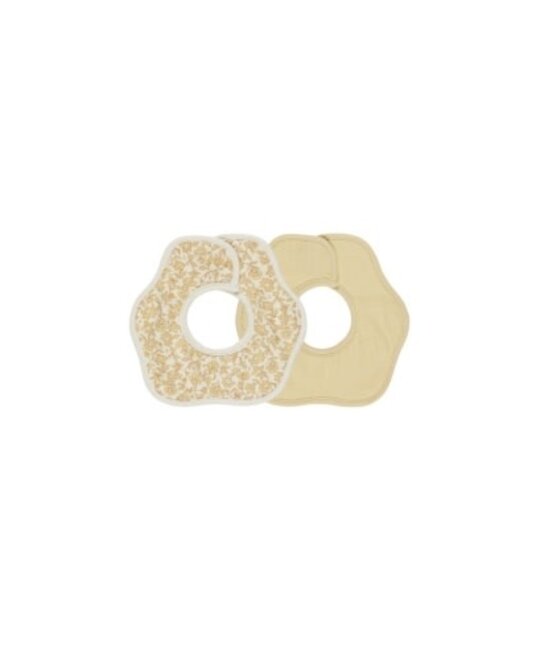 Quincy Mae - QM QM BKAC - Flower Bib, 2 Pack || Dahlia, Yellow