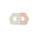 Quincy Mae - QM QM BKAC - Flower Bib, 2 Pack || Strawberries, Melon