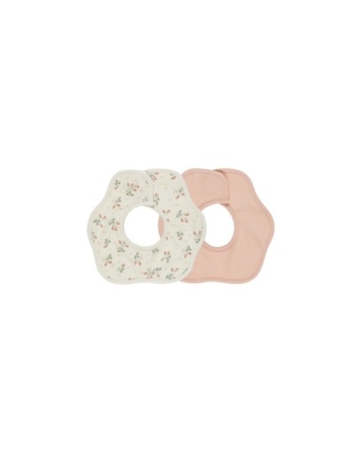 Quincy Mae - QM QM BKAC - Flower Bib, 2 Pack || Strawberries, Melon