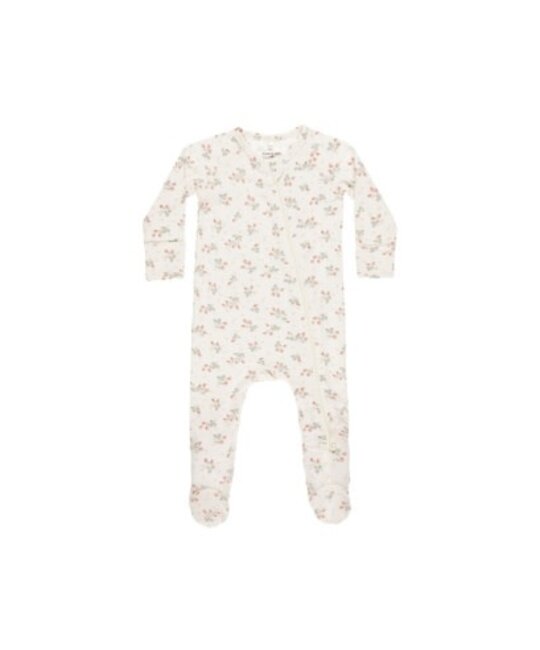 Quincy Mae - QM QM BKBC - Bamboo Zip Footie || Strawberries