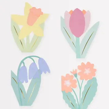 Meri Meri - MEM MEM PS - Spring Floral Die Cut Napkins