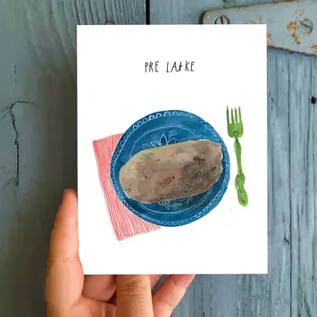 TESGCHAN0001 - Pre Latke Hanukkah Card