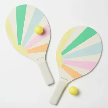 Sunnylife - SUN SUN GO - Beach Paddle Set, Pool Side Pastel Gelato