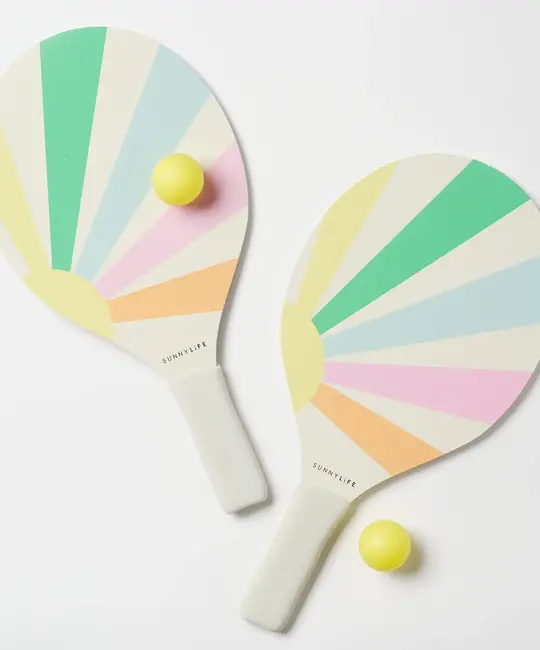 Sunnylife - SUN SUN GO - Beach Paddle Set, Pool Side Pastel Gelato